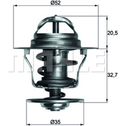 Thermostaat, koelvloeistof MAHLE TX 12 88D