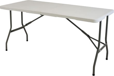 Eurotrail Pavillon S - Campingtafel - 152*71*75cm - Wit/Grijs
