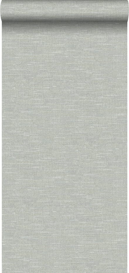 Origin Wallcoverings behang linnenstructuur blauw grijs - 347639 - 0,53 x 10,05 m