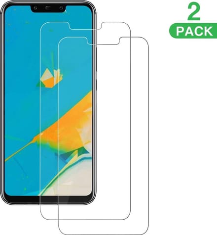 Screenprotector Glas - Tempered Glass Screen Protector Geschikt voor: Huawei Mate 20 Lite  - 2x