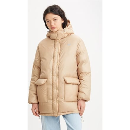 Levi's Luna Puffer Coat In Beige Taglia: S | Parka Outlet | Donna | Marrone