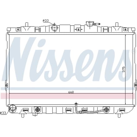 Radiator, motorkoeling NISSENS 67493