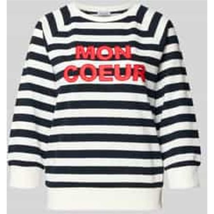 sweatshirt met ronde hals en 3/4-mouw