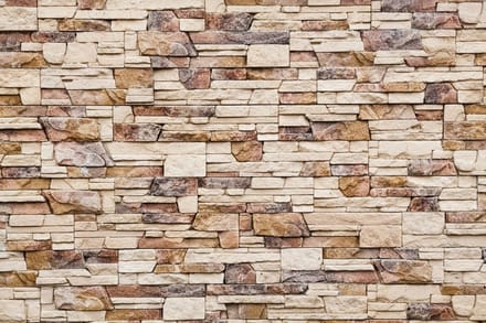 Fotobehang - Stone Wall 375x250cm - Vliesbehang