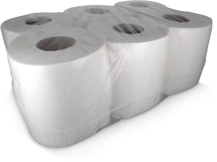Poetsrol Midi Hoogwit 100% Cellulose Budget