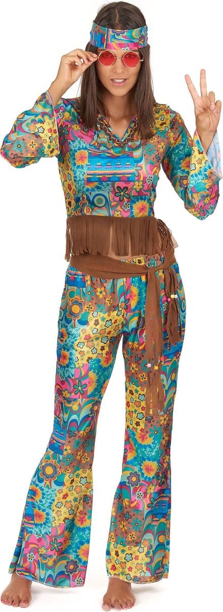 Dressing Up & Costumes | Costumes - 60s Groovy - Hippy Flower Power Costume