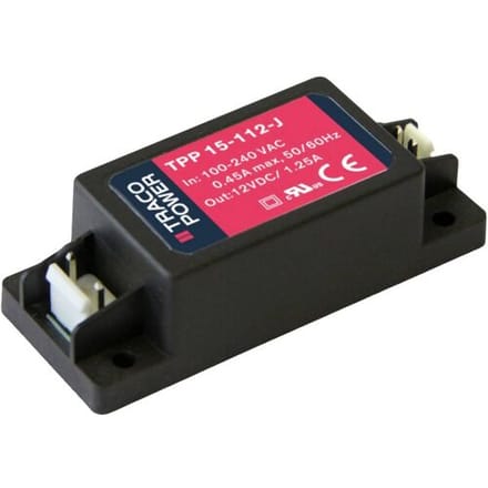 TracoPower TPP 15-109-J Schakelnetvoedingsmodule 9 V/DC 1.67 A 15 W
