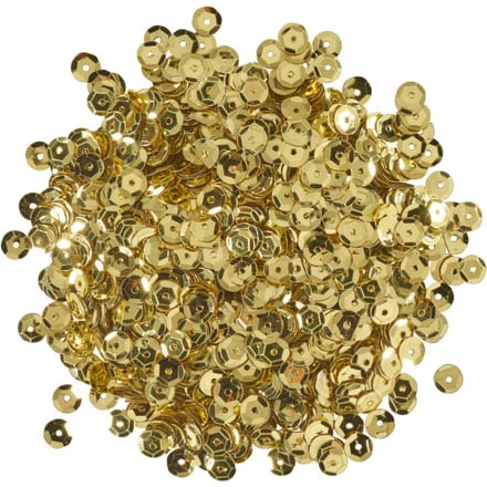 Pailletten gewelfd, metallic - Goud-Metallic