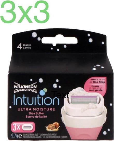 WILKINSON INTUITION ULTRA MOISTURE 3 X 3
