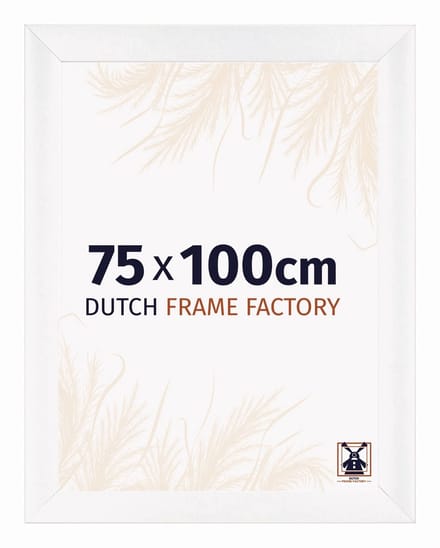 Fotolijst 75x100 cm - MDF - Wit Mat - Praag