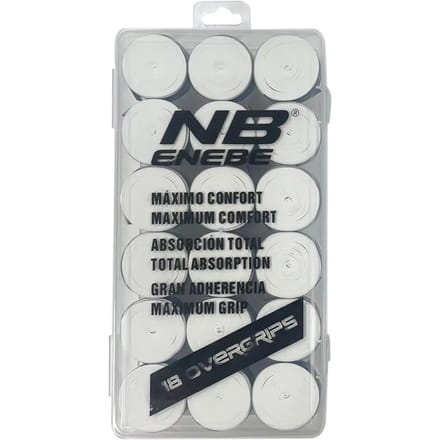 Set van 18 overgrips Glad Enebe Blanco ÚNICA