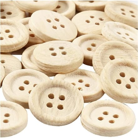 CC Houten Knopen 23 mm 30 stuks