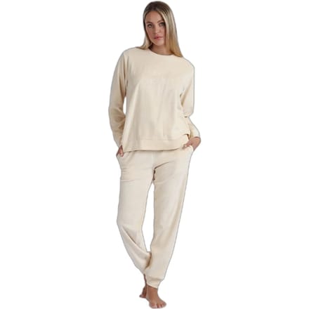 Vrouwen pyjama van dubbel fluweel met lange mouwen Admas Soft