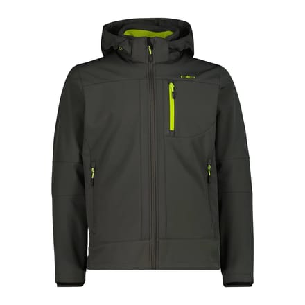 Verwarmde softshell jas met afneembare capuchon CMP