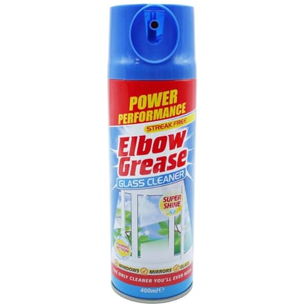 Elbow Grease Glasreiniger 400ml - Glasreinigers - Effectieve reiniging, snel drogend