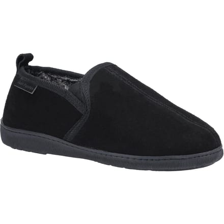 Hush Puppies Heren Arnold Slip On Leather Slipper (Zwart)