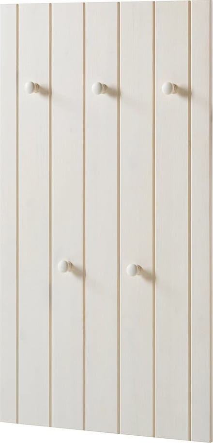 Anita-Wandpaneel - 5-Haken - Wit