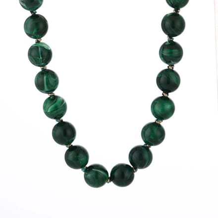 Bijoutheek Collier Kralen Resin Statement Groen