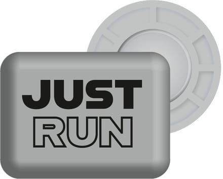 Bibbits hardloopmagneten | Just Run Silver