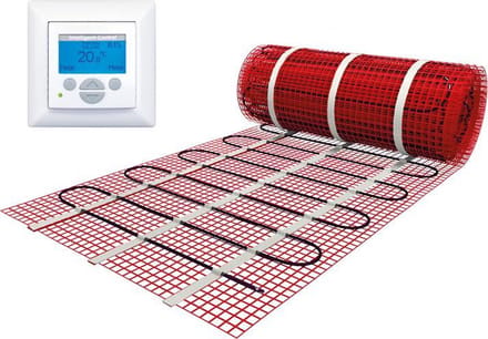 e-Heat Mat - Set 1 m² / 150 Watt, Elektrische Vloerverwarming
