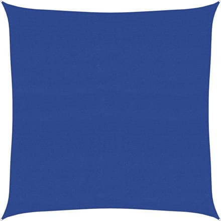 vidaXL - Zonnezeil - 160 - g/m² - vierkant - 5x5 - m - HDPE - blauw