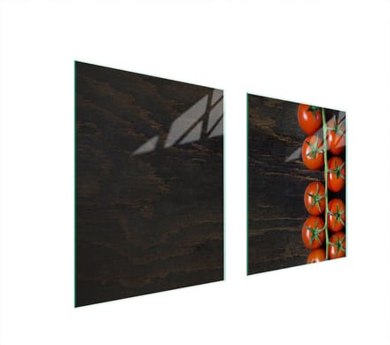 TMK ArtDeko Serie - Glas Beschermer - 85x52 cm - Pomidor - Hittebestendig