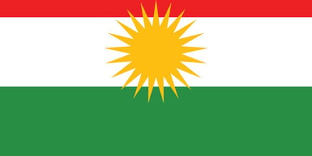 Vlag Koerdistan 50x75cm