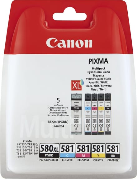 Canon pgi-580xl/cli-581 pgbkbcmy mp
