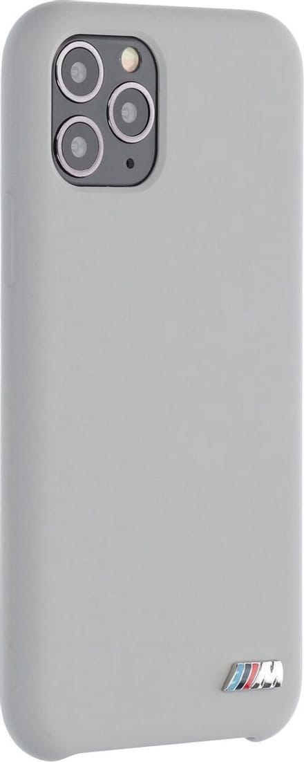 BMW iPhone 11 Pro TPU Kunstleer Smartphonehoesje - Grijs - Bescherming & Back Cover