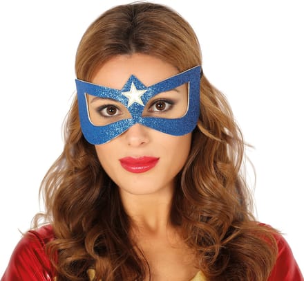 Fiestas Guirca Verkleedmasker Superheld Dames Polyester Blauw