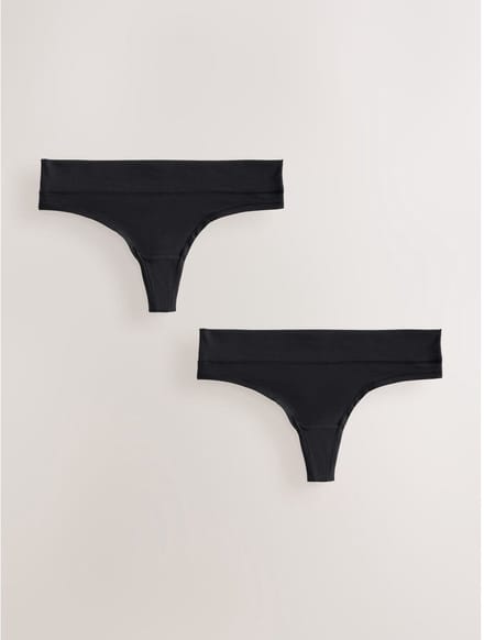 Next - Dames - Ultimate Comfort Knickers 2 Pack - Zwart