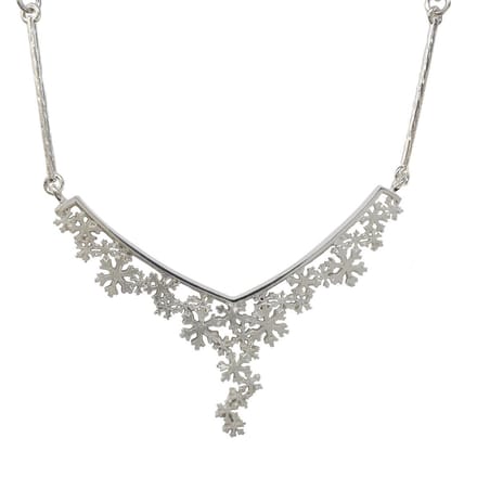 AuBor ®. Collier. Zilver. De eerste sneeuw.