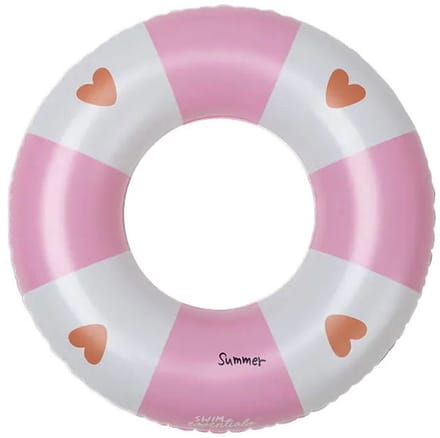 Swim Essentials Zwemring - Roze - Cosy Hearts - Ø 55 Cm