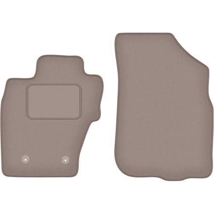 Beige voormatten voor: Dacia Duster I 4WD SUV (2010-2018)