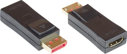 DisplayPort naar HDMI adapter - DP 1.4 / HDMI 2.0 (4K 60Hz + HDR) / zwart