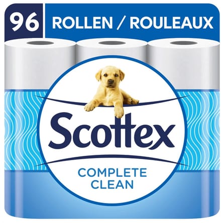 Scottex Toiletpapier Complete Clean Decor - 96 rollen