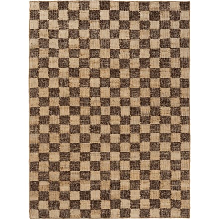 Ferm Living Wollen Jute Vloerkleed - coffee/natural - 140x200 cm