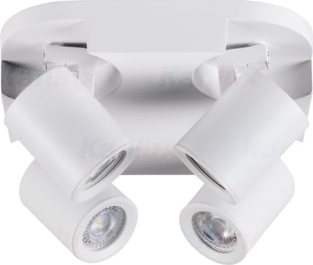 Laurin 4 - wandlamp - plafondlamp spot - incl LED - wit