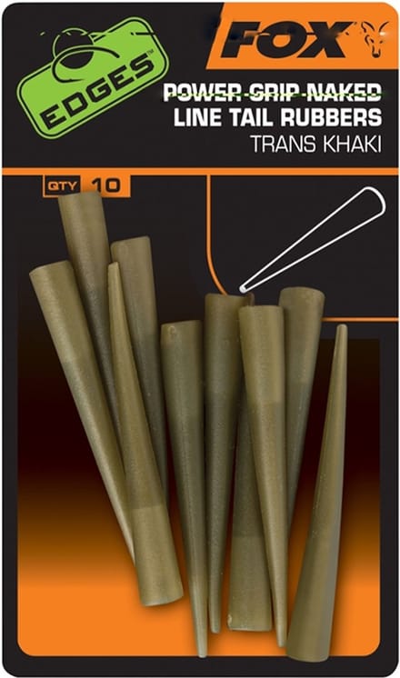 Fox Edges Power Grip Naked Line Tail Rubbers - Maat 7