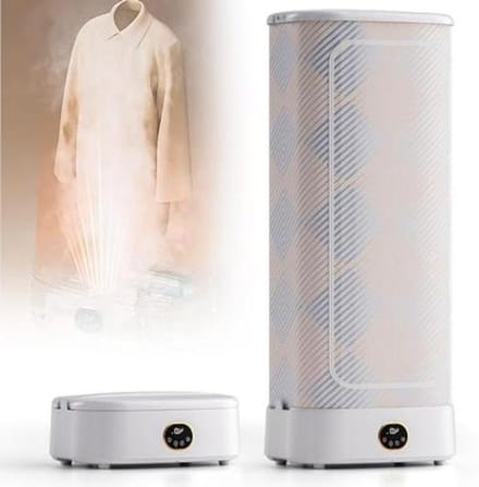 Draagbare Droger - Stoomkledingverzorging - Kleding Ontsmetten - 360° Hetelucht - Intelligente Timing - Wit