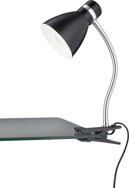 REALITY HARVEY - Klemlicht - Zwart mat - excl. 1x E27 4W