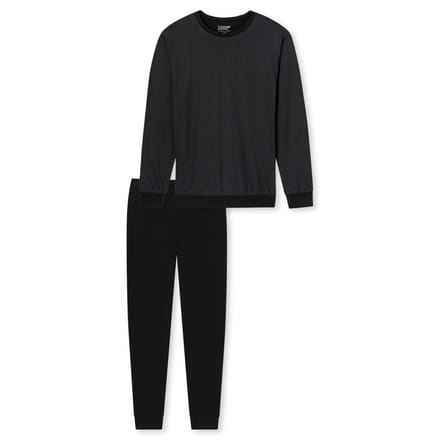 Uncover by Schiesser Lange pyjama - Heren Pyjamaset - zwart