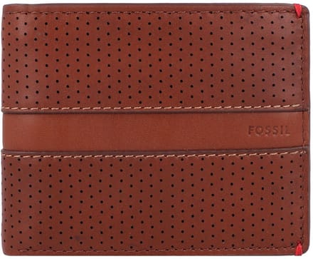 FOSSIL Portemonnee Rennsport Bifold With Flip ID Medium Brown Bruine