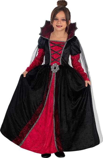 FUNIDELIA Vampierenkostuum Deluxe voor Meisjes - 135 - 152 cm