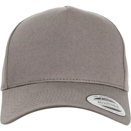 Flexfit - 5-Panel Curved Classic Snapback grey one size Snapback Pet - Grijs