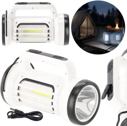 Campinglamp op accu LED, draagbare kampeerlamp met dimfunctie en stroboscoop