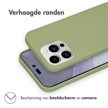 imoshion Hoesje - Geschikt voor Apple iPhone 14 Pro Max - Color Backcover - Olive Green