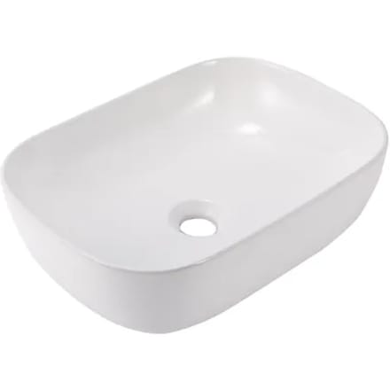 Aquavive Waskom Resia - Keramiek - Rechthoek - Wit - 37x50x17cm
