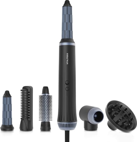VITALmaxx Luchtkruller Plus 7-delig - 1500W zwart