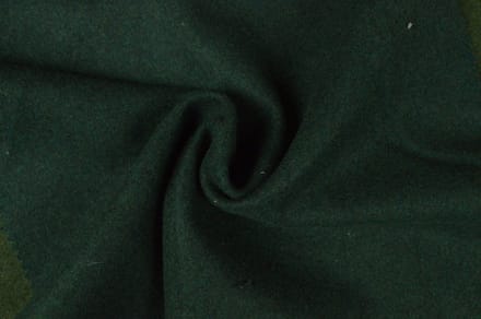 30 meter wol stof - Donkergroen - 78% polyester - 22% wol